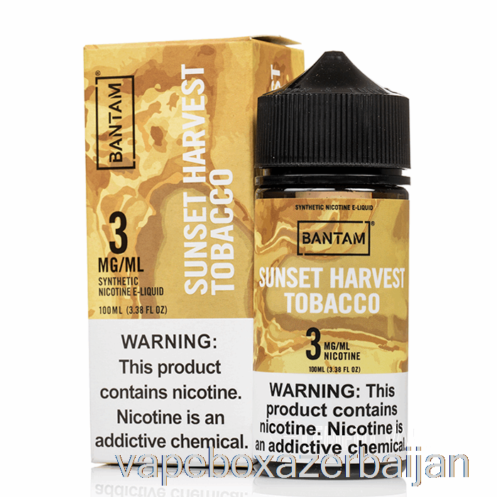 E-Juice Vape Sunset Harvest Tobacco - Bantam Vape - 100mL 0mg